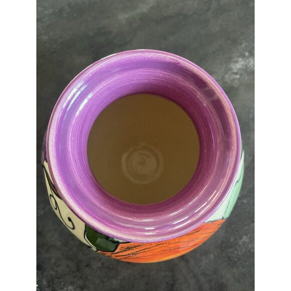 Lygia Dubin Small Colorful Fruit Vase Pottery One Of A Kind Handmade - Picture 9 of 10